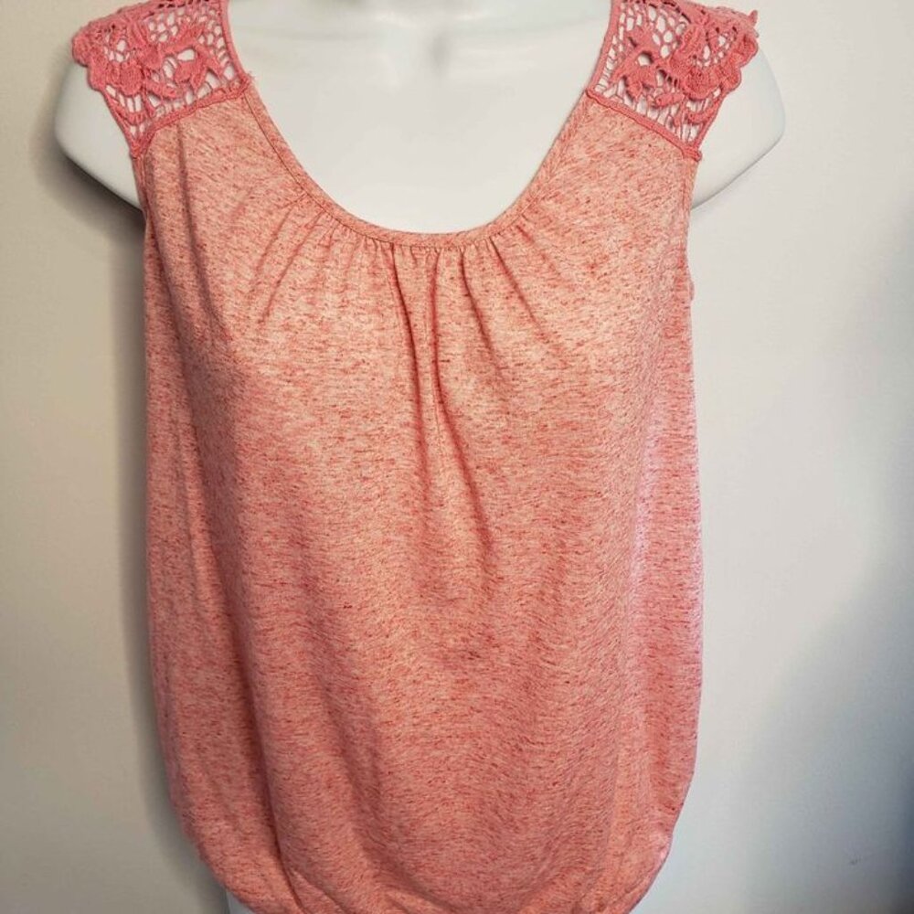 Motherhood Maternity Tank Size Small  Heather Pink Top Shirt Baby Stretch / A270